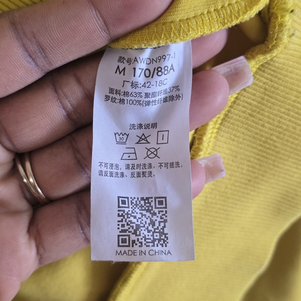 Li-Ning Young N Rich Hoodie Men's M Yellow Retro Graphic Streetwear Gymnast 90s - Picture 13 of 16